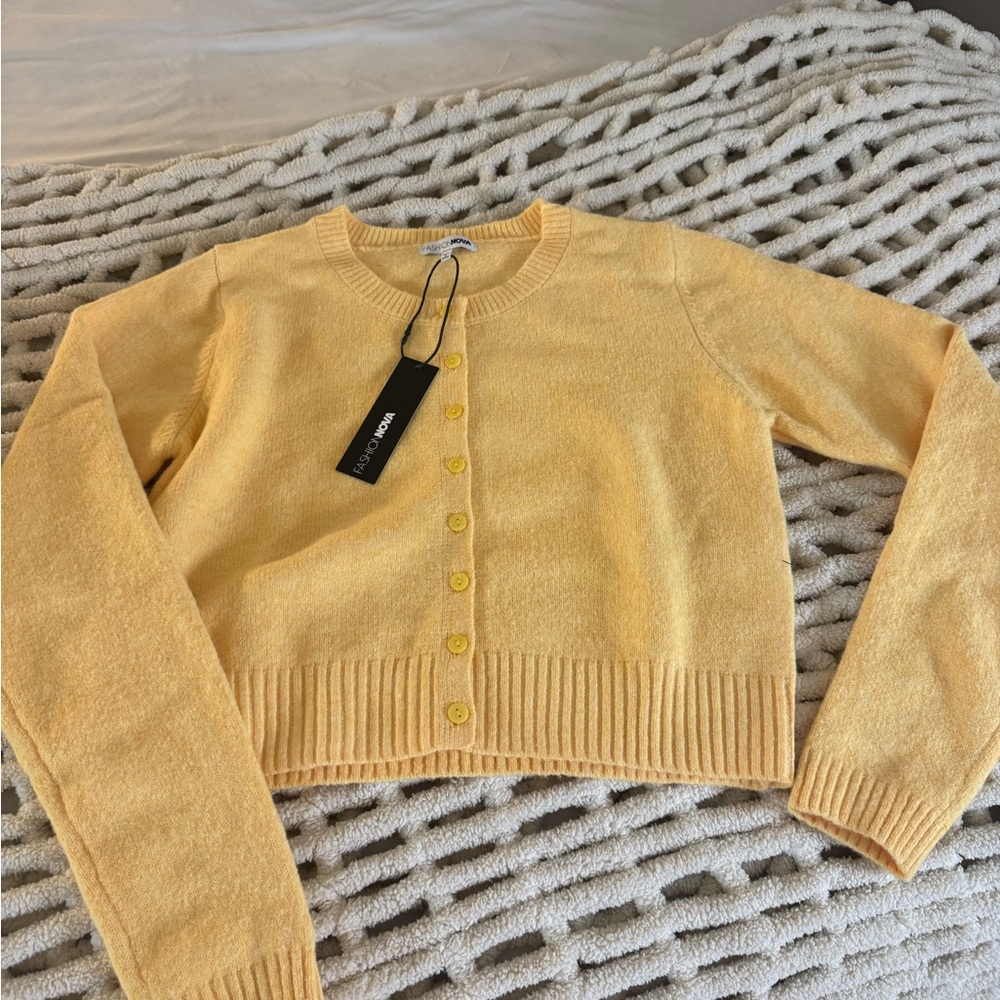 Butter Yellow Cardigan